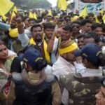 जयस प्रदर्शन के दौरान प्रधान आरक्षक को मारा थप्पड़, टीटीनगर में हंगामे के बाद मामला गरमाया